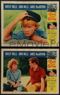 6c499 TRUTH ABOUT SPRING 8 LCs '65 daughter Hayley Mills w/father John Mills & James MacArthur!