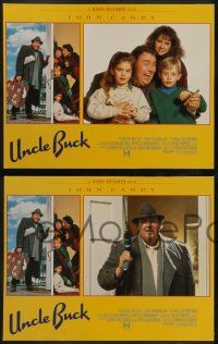 6c502 UNCLE BUCK 8 LCs '89 oh no, it's John Candy, Macaulay Culkin, directed by John Hughes!