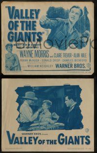6c509 VALLEY OF THE GIANTS 8 LCs R48 Wayne Morris, Claire Trevor, mighty men in a mighty land!