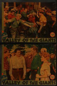 6c631 VALLEY OF THE GIANTS 6 LCs '38 lumberjacks Wayne Morris & Alan Hale Sr., Claire Trevor!