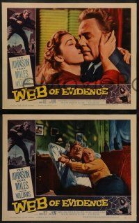 6c520 WEB OF EVIDENCE 8 LCs '59 A.J. Cronin's Beyond This Place, Vera Miles in England!