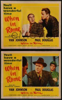 6c586 WHEN IN ROME 7 LCs '52 Clarence Brown directed, Van Johnson, Paul Douglas!
