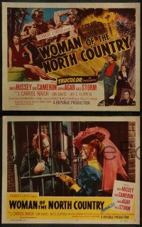 6c536 WOMAN OF THE NORTH COUNTRY 8 LCs '52 sexy Ruth Hussey, Rod Cameron, John Agar, Gale Storm