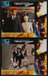 6c010 WORLD IS NOT ENOUGH 12 LCs '99 Pierce Brosnan as James Bond, Denise Richards, Marceau