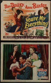 6c542 YOU'RE MY EVERYTHING 8 LCs '49 cool images of Dan Dailey and sexy Anne Baxter!