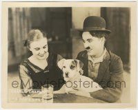6d004 DOG'S LIFE 8x10 LC '18 c/u of Charlie Chaplin telling Edna Purviance she will love his dog!
