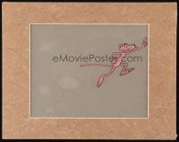 6d166 PINK PANTHER matted animation cel '70s great cartoon image of him chasing something!