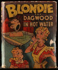 6d641 BLONDIE & DAGWOOD IN HOT WATER Better Little Book hardcover book '46 from Chic Young's comic!