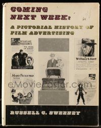 6d651 COMING NEXT WEEK hardcover book '73 many great images of classic movie advertisements!