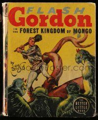 6d667 FLASH GORDON IN THE FOREST KINGDOM OF MONGO Better Little Book hardcover book '38 Alex Raymond
