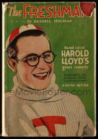 6d672 FRESHMAN hardcover book '25 novel illustrated with scenes from Harold Lloyd's great comedy!