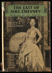 6d688 LAST OF MRS. CHEYNEY hardcover book '29 Lonsdale's story with scenes from the movie!
