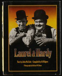 6d690 LAUREL & HARDY hardcover book '75 an illustrated biography of the famous comic actors!