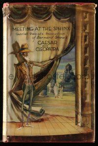 6d696 MEETING AT THE SPHINX English hardcover book '46 Bernard Shaw's Caesar & Cleopatra in color!