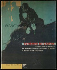 6d717 SCHERMI DI CARTA Italian hardcover book '95 National Museum of Cinema posters, color images!