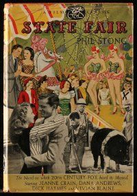 6d727 STATE FAIR hardcover book '45 Phil Stong's novel on which the Fox movie was made!