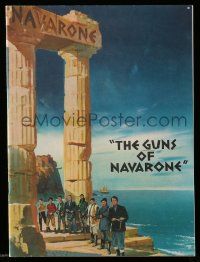 6d840 GUNS OF NAVARONE English souvenir program book '61 Gregory Peck by Howard Terpning!
