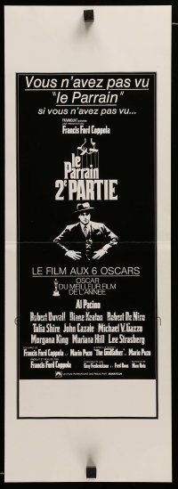 6d168 GODFATHER PART II French 8x24 ad slick '74 Al Pacino in Francis Ford Coppola classic sequel!