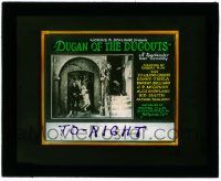 6d049 DUGAN OF THE DUGOUTS glass slide '28 WWI comedy where enemy is subdued with laughing gas!
