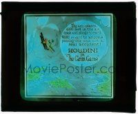 6d035 GRIM GAME glass slide '19 Harry Houdini, aeroplanes crash & plunge from 4,000 ft in the air!