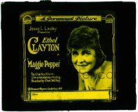 6d076 MAGGIE PEPPER glass slide '19 salesgirl Ethel Clayton overcomes obstacles & succeeds!