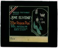 6d091 POISON PEN glass slide '19 June Elvidge has a split personality but gets cured by hypnosis!