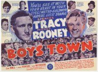 6d340 BOYS TOWN herald '38 Spencer Tracy as Father Flannagan, Mickey Rooney, MGM classic!