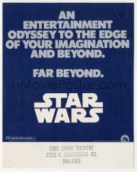 6d392 STAR WARS herald '77 an entertainment odyssey to the edge of your imagination & far beyond!