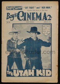 6d409 BOY'S CINEMA English magazine April 4, 1931 cowboy Rex Lease in The Utah Kid!