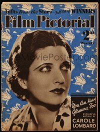 6d416 FILM PICTORIAL English magazine Jun 22, 1935 Kay Francis, exclusive article by Carole Lombard