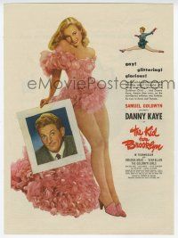 6d265 KID FROM BROOKLYN magazine ad '46 Danny Kaye, sexy Virginia Mayo & Vera-Ellen!