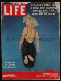 6d430 LIFE MAGAZINE magazine November 9, 1959 Marilyn Monroe, Part of a Jumping Picture Gallery!