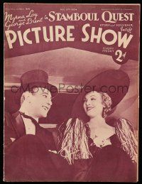 6d461 PICTURE SHOW English magazine December 8, 1934 Myrna Loy & George Brent in Stamboul Quest!