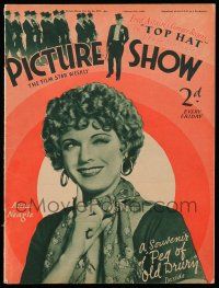 6d464 PICTURE SHOW English magazine February 8, 1936 winking Anne Neagle in Peg of Old Drury!