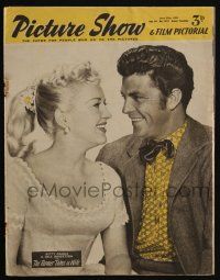 6d474 PICTURE SHOW English magazine June 27, 1953 Betty Grable & Robertson in Farmer Takes a Wife!