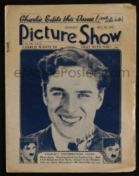 6d451 PICTURE SHOW English magazine October 8, 1921 Charlie Chaplin wants to chat with YOU!