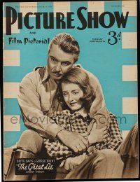 6d470 PICTURE SHOW English magazine October 25, 1941 Bette Davis & George Brent in The Great Lie!