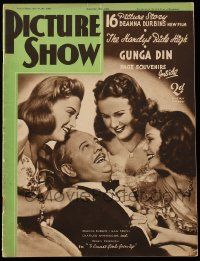 6d467 PICTURE SHOW English magazine September 16, 1939 Deanna Durbin in Three Smart Girls Grow Up!