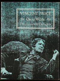 6d800 DIVERSIONS & DELIGHTS stage play souvenir program book '80 Vincent Price as Oscar Wilde!