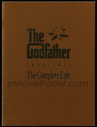 6d224 GODFATHER: THE COMPLETE EPIC video promo brochure '81 Francis Ford Coppola & Mario Puzo!