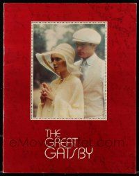 6d836 GREAT GATSBY souvenir program book '74 Robert Redford, Mia Farrow, F. Scott Fitzgerald