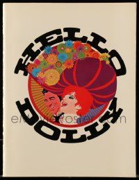 6d845 HELLO DOLLY souvenir program book '70 Barbra Streisand & Walter Matthau, Amsel art!
