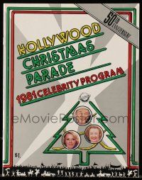 6d846 HOLLYWOOD CHRISTMAS PARADE parade souvenir program book '81 50th Anniversary with Roy Rogers!
