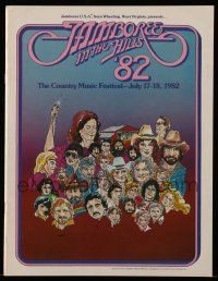 6d862 JAMBOREE IN THE HILLS music concert souvenir program book '82 country music festival!