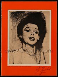 6d868 STORY OF JUDY GARLAND souvenir program book '60s Gari art, wonderful images throughout her career!