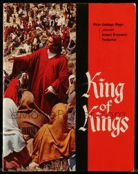 6d874 KING OF KINGS softcover souvenir program book '61 Nicholas Ray epic, Jeffrey Hunter as Jesus!