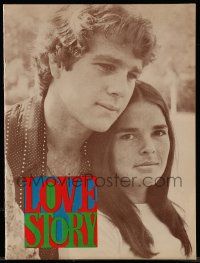 6d888 LOVE STORY souvenir program book '70 Ali MacGraw & Ryan O'Neal, classic romance!
