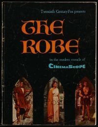 6d933 ROBE souvenir program book '53 Richard Burton, Jean Simmons, Victor Mature, religious epic!
