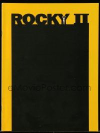 6d934 ROCKY II souvenir program book '79 Sylvester Stallone & Carl Weathers, boxing sequel!