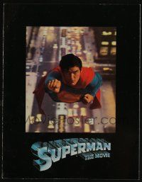 6d969 SUPERMAN souvenir program book '78 comic book hero Christopher Reeve, Gene Hackman, Brando